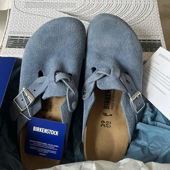 NWT BIRKENSTOCK Boston Braided in Elemental Blue - 39 - Picture 5 of 8